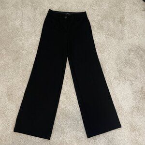LOFT Black Wide-Leg High Waist Women's Pants Size 00
